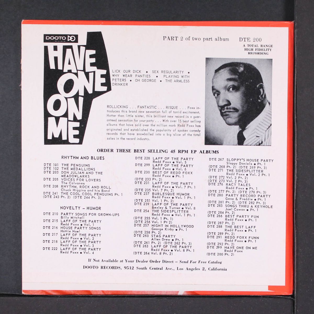 have one on me, part 2 by REDD FOXX