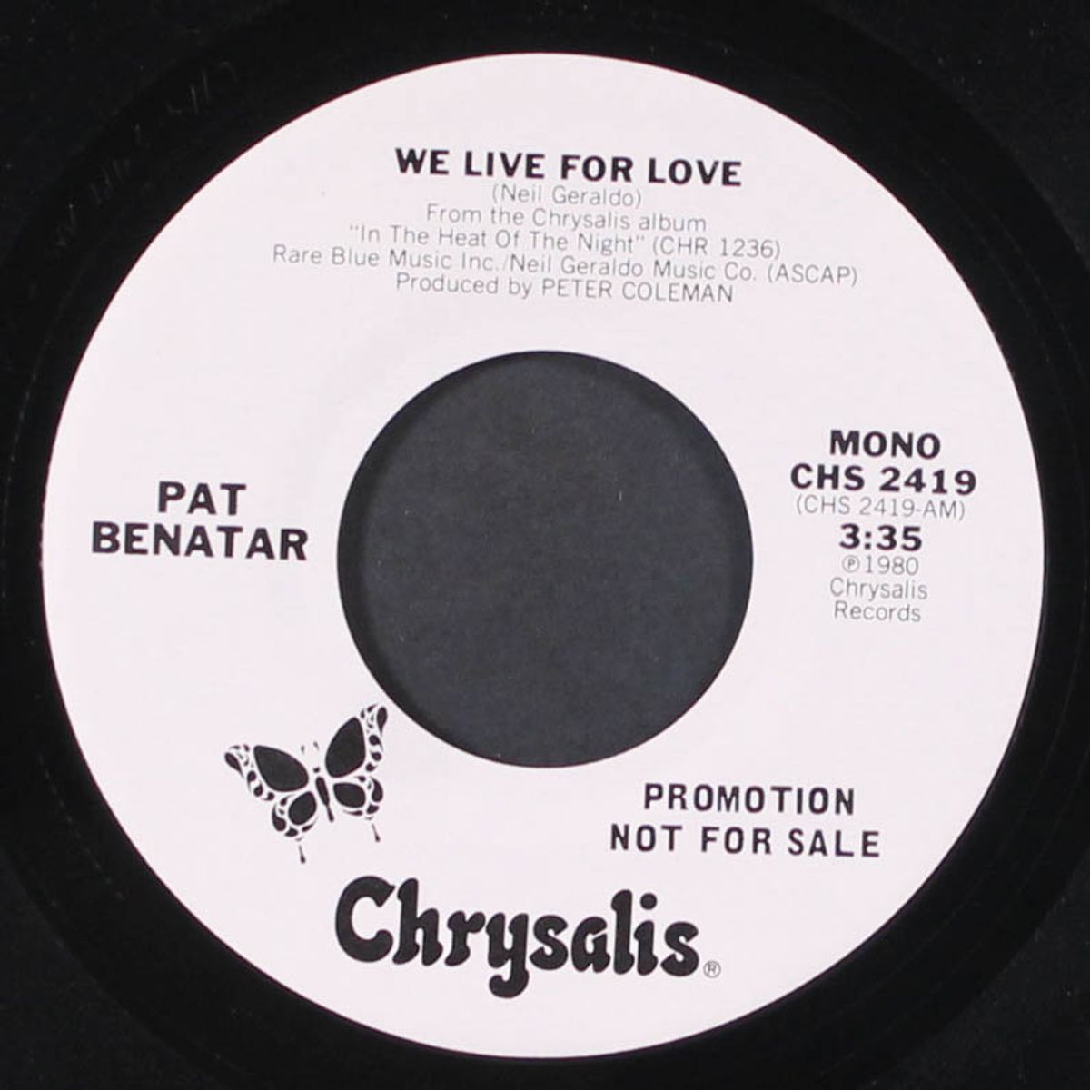 we live for love by PAT BENATAR