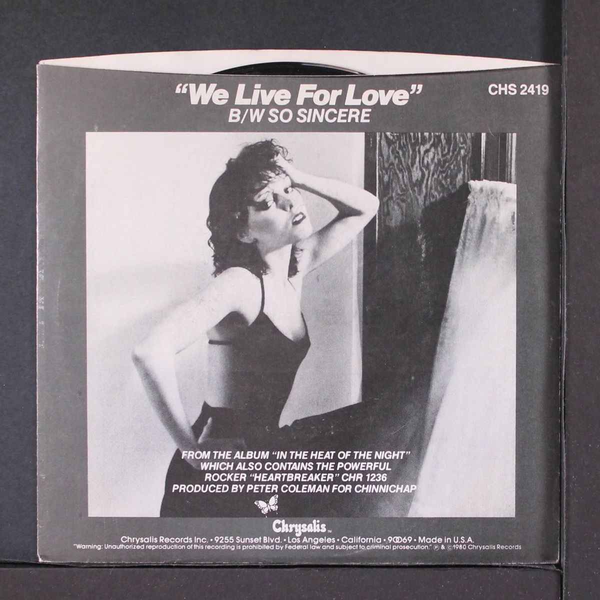 we live for love by PAT BENATAR