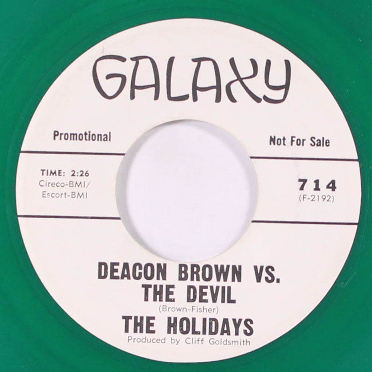 deacon brown vs. the devil / send back my love by HOLIDAYS