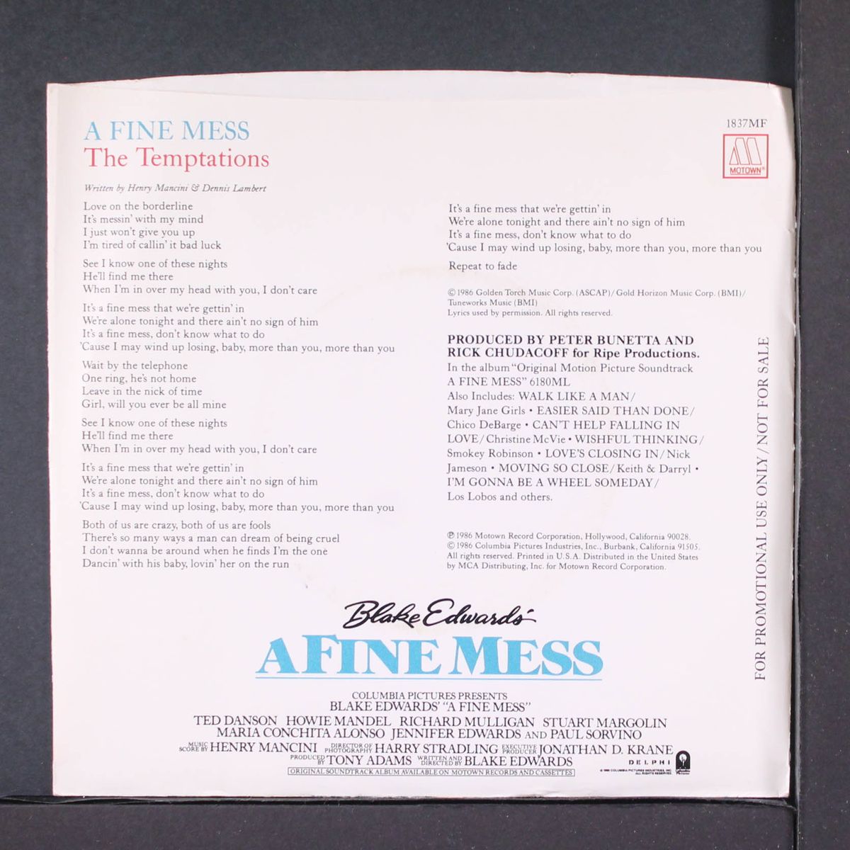 a fine mess by TEMPTATIONS