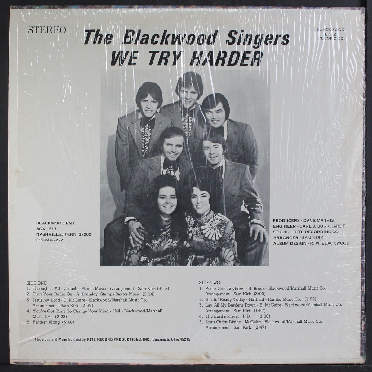 we try harder by BLACKWOOD SINGERS