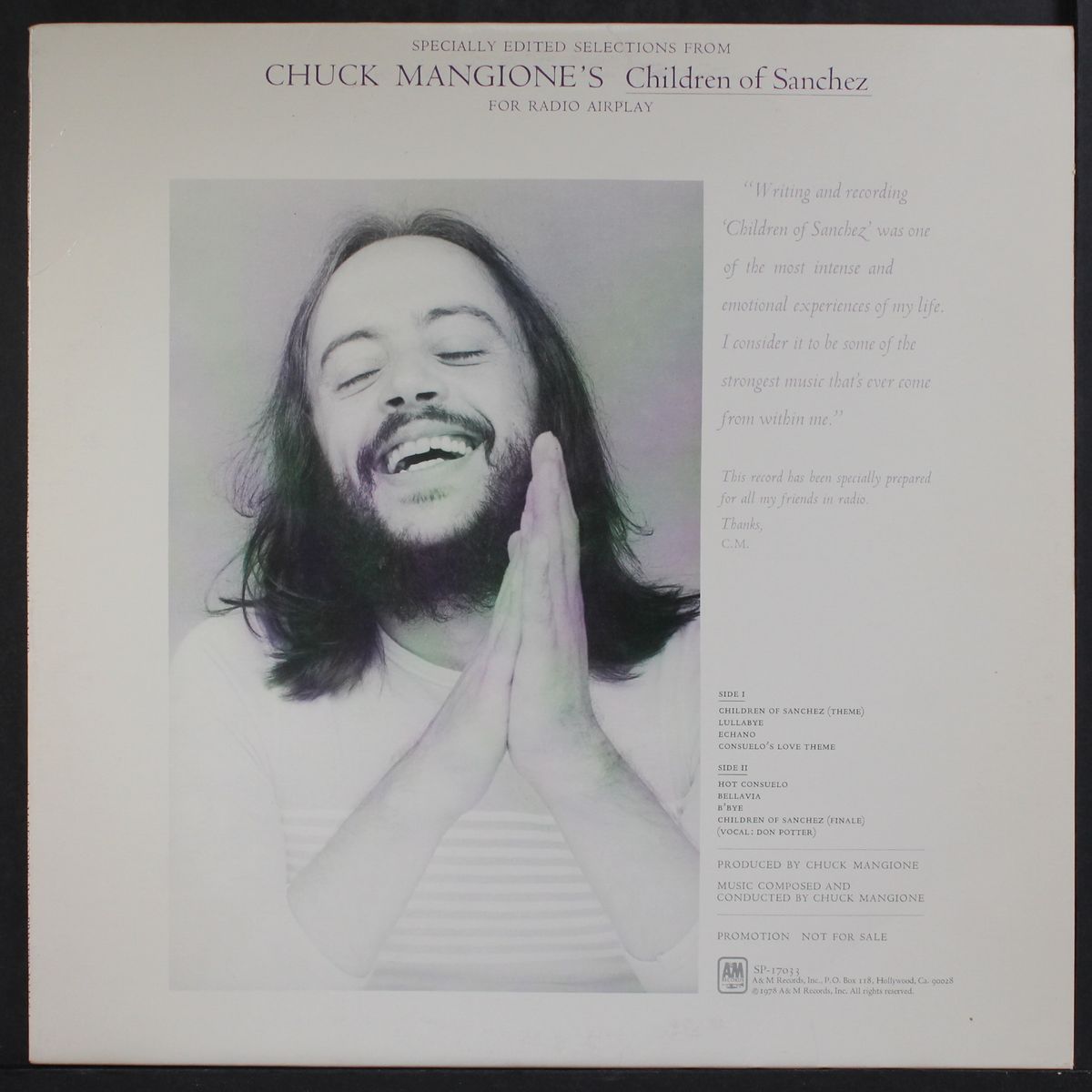 specially edited selections from: children of sanchez by CHUCK MANGIONE