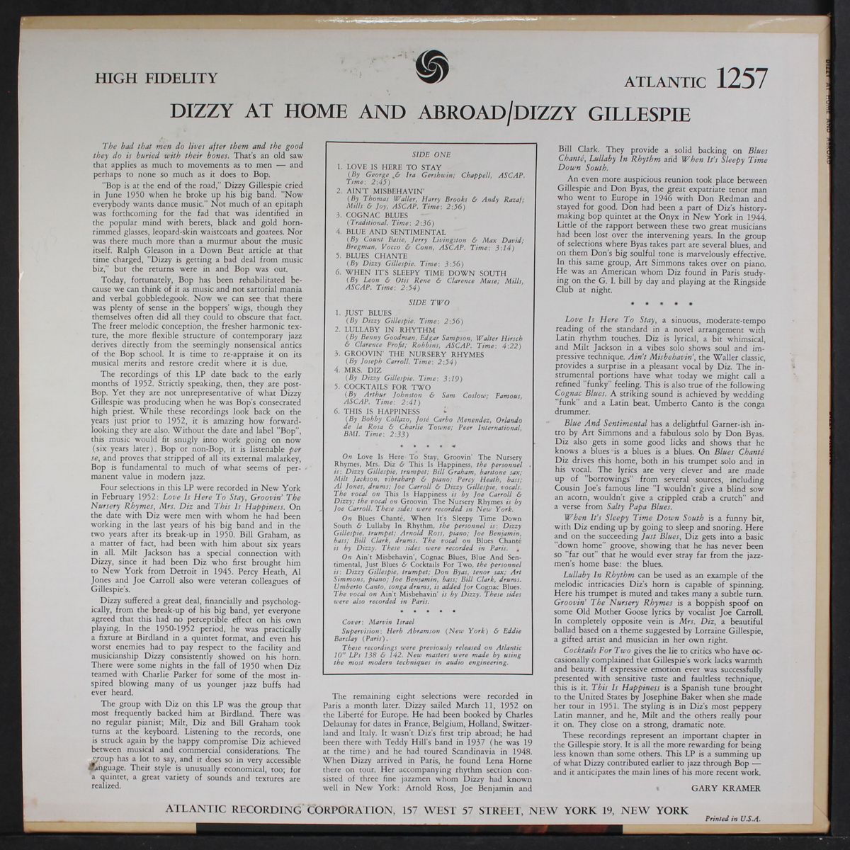 at home and abroad by DIZZY GILLESPIE