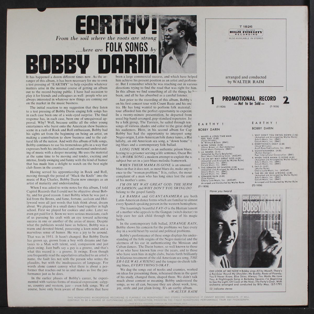 earthy! by BOBBY DARIN