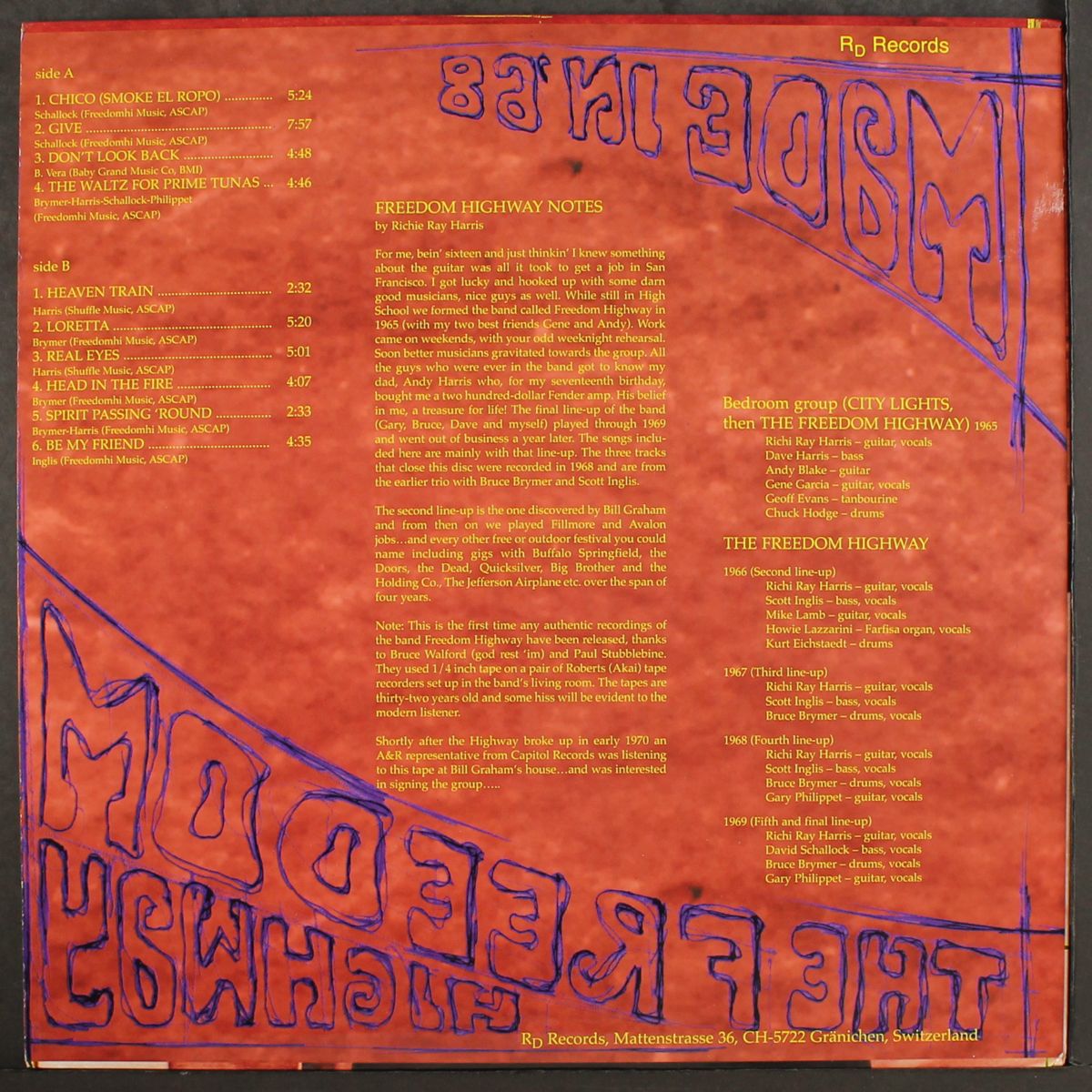 made in '68 by FREEDOM HIGHWAY