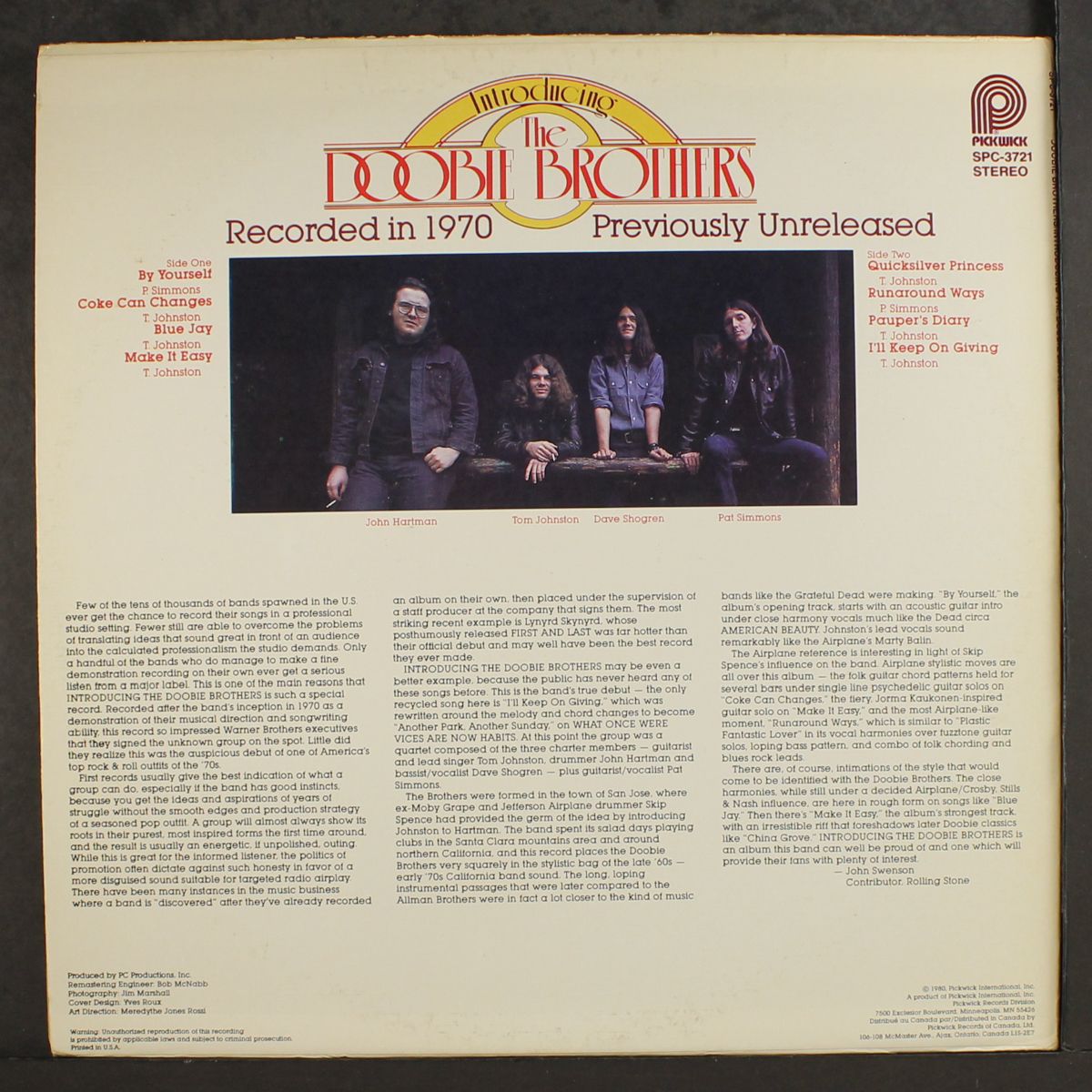 introducing the doobie brothers by DOOBIE BROTHERS