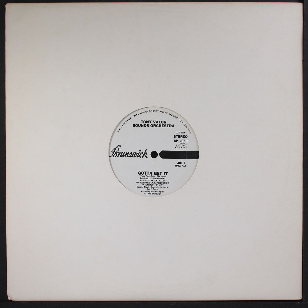 gotta get it / girl by TONY VALOR SOUNDS ORCHESTRA