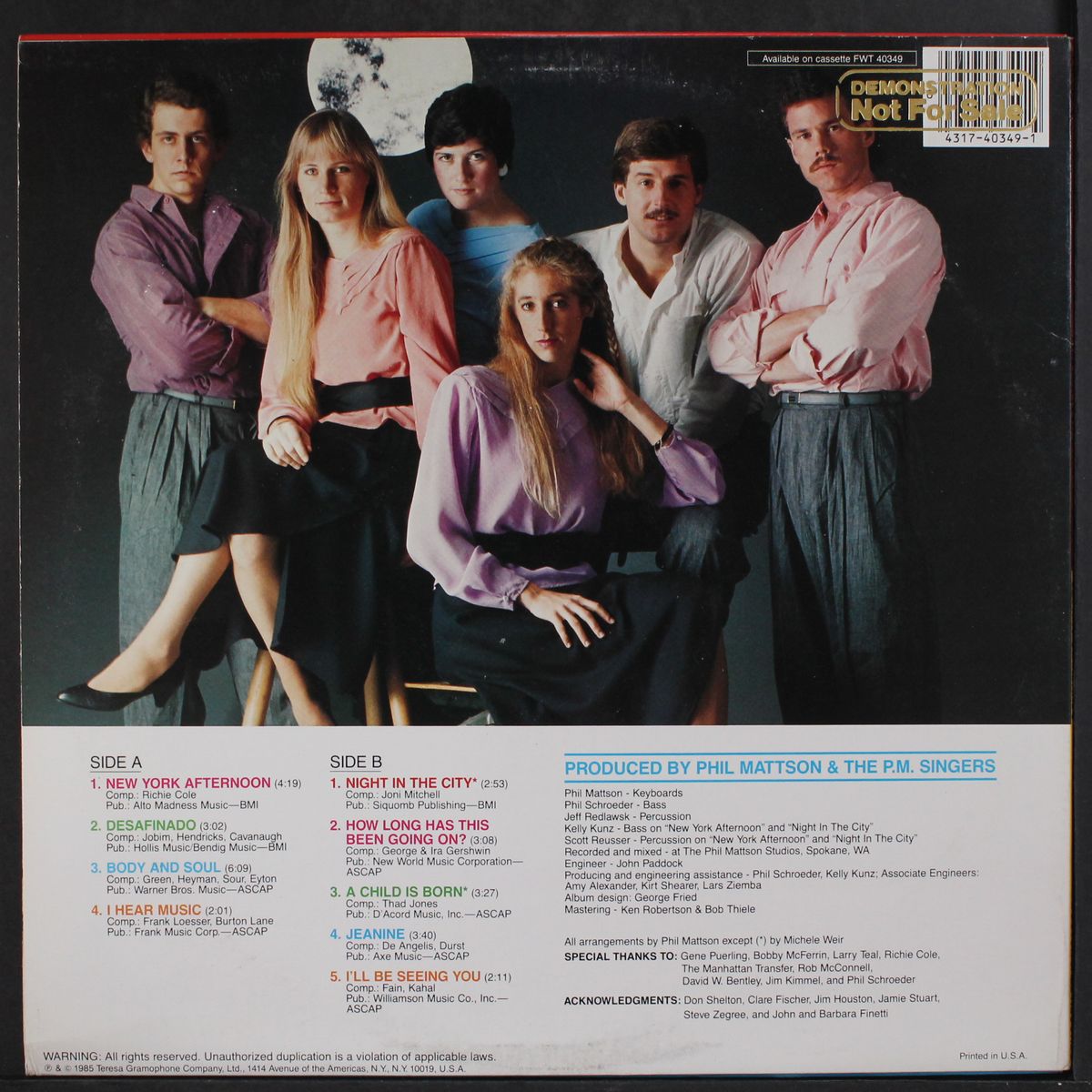 setting standards by PHIL MATTSON & P.M. SINGERS