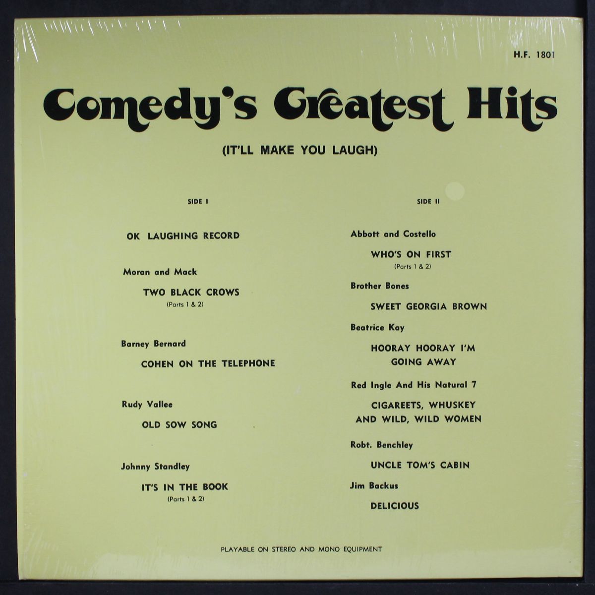 comedy's greatest hits by VARIOUS