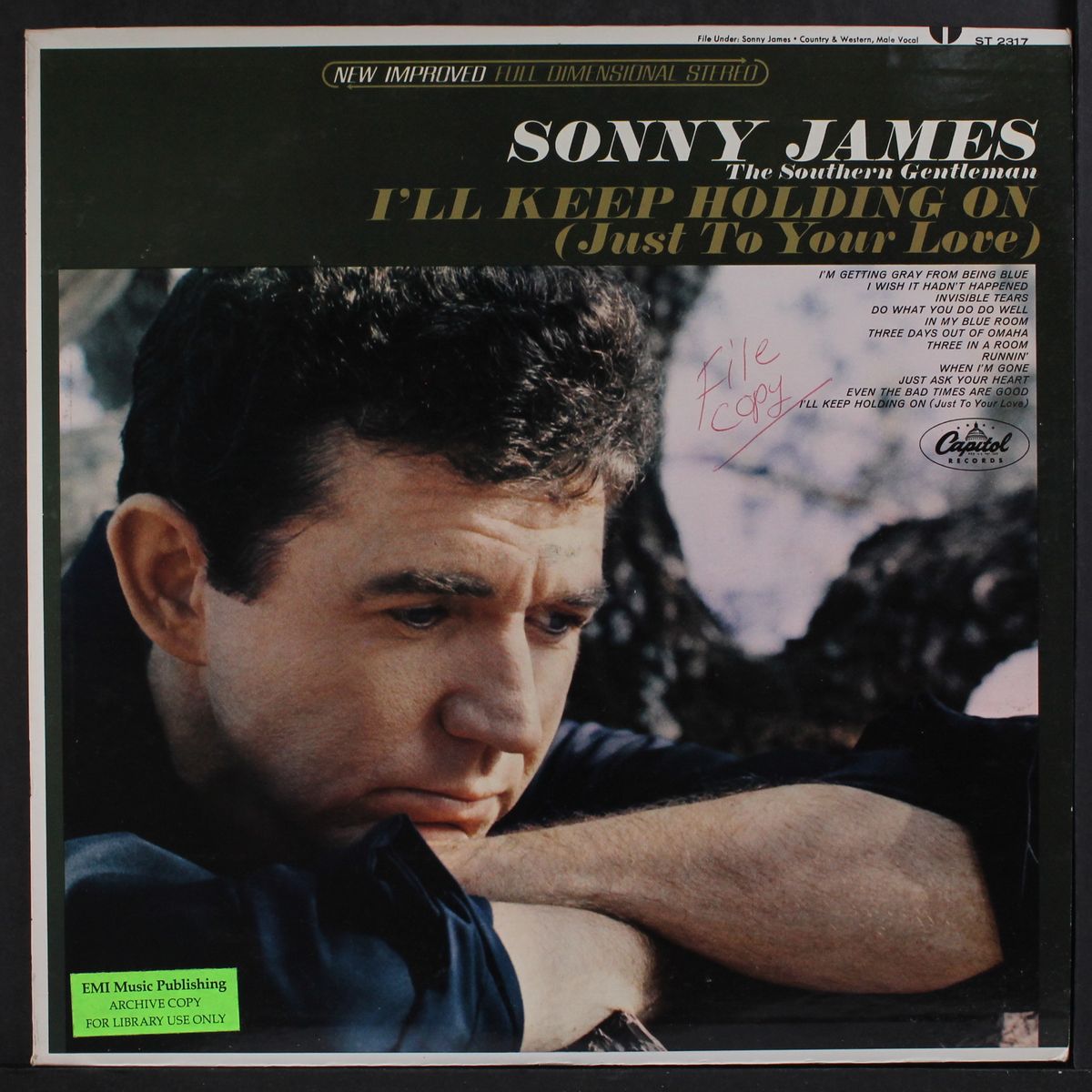 i'll keep holding on by SONNY JAMES