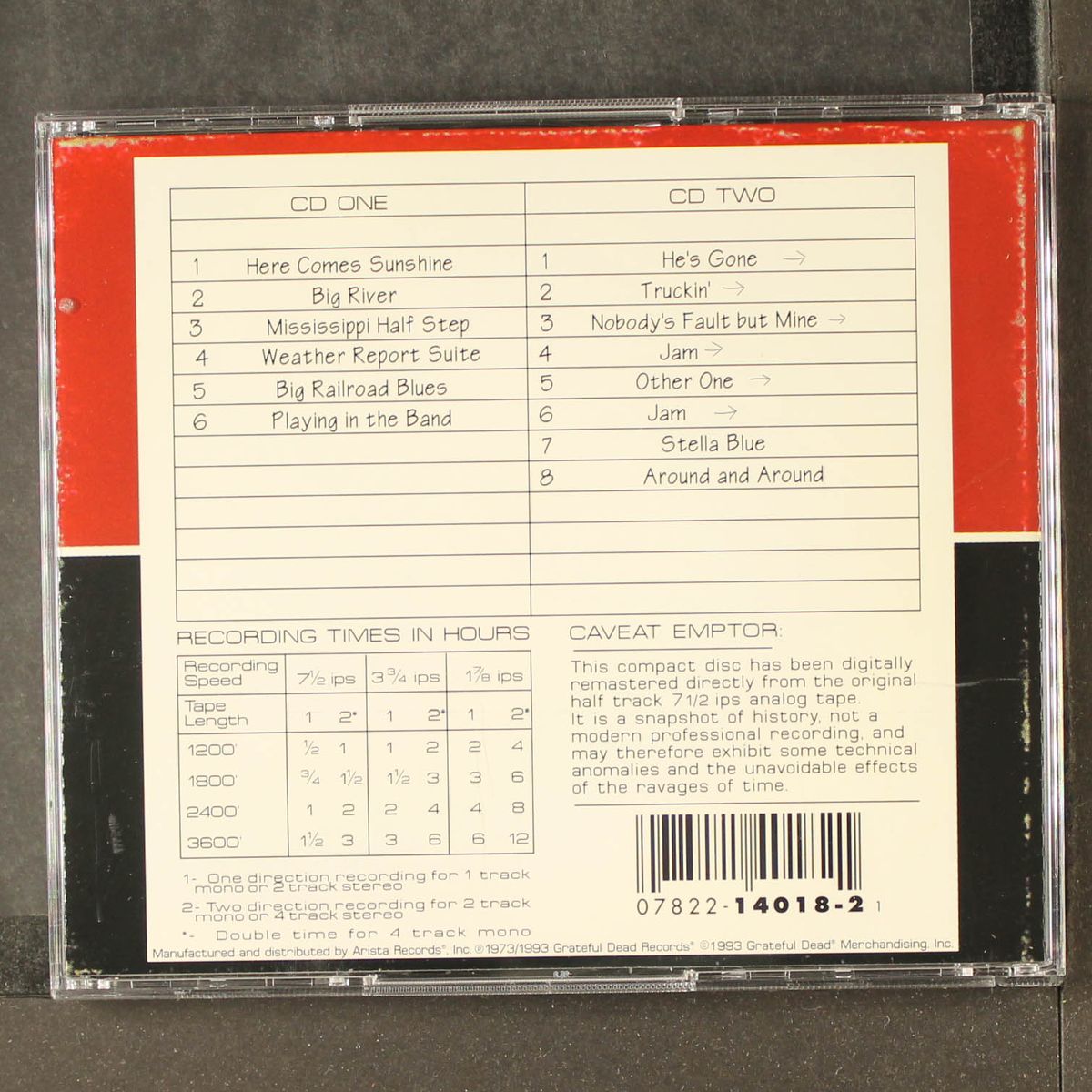 dick's picks volume one: tampa florida 12/19/73 by GRATEFUL DEAD