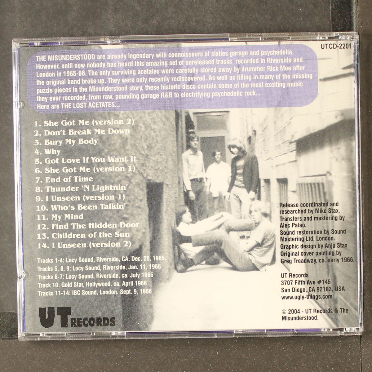 the lost acetates 1965-1966 by MISUNDERSTOOD
