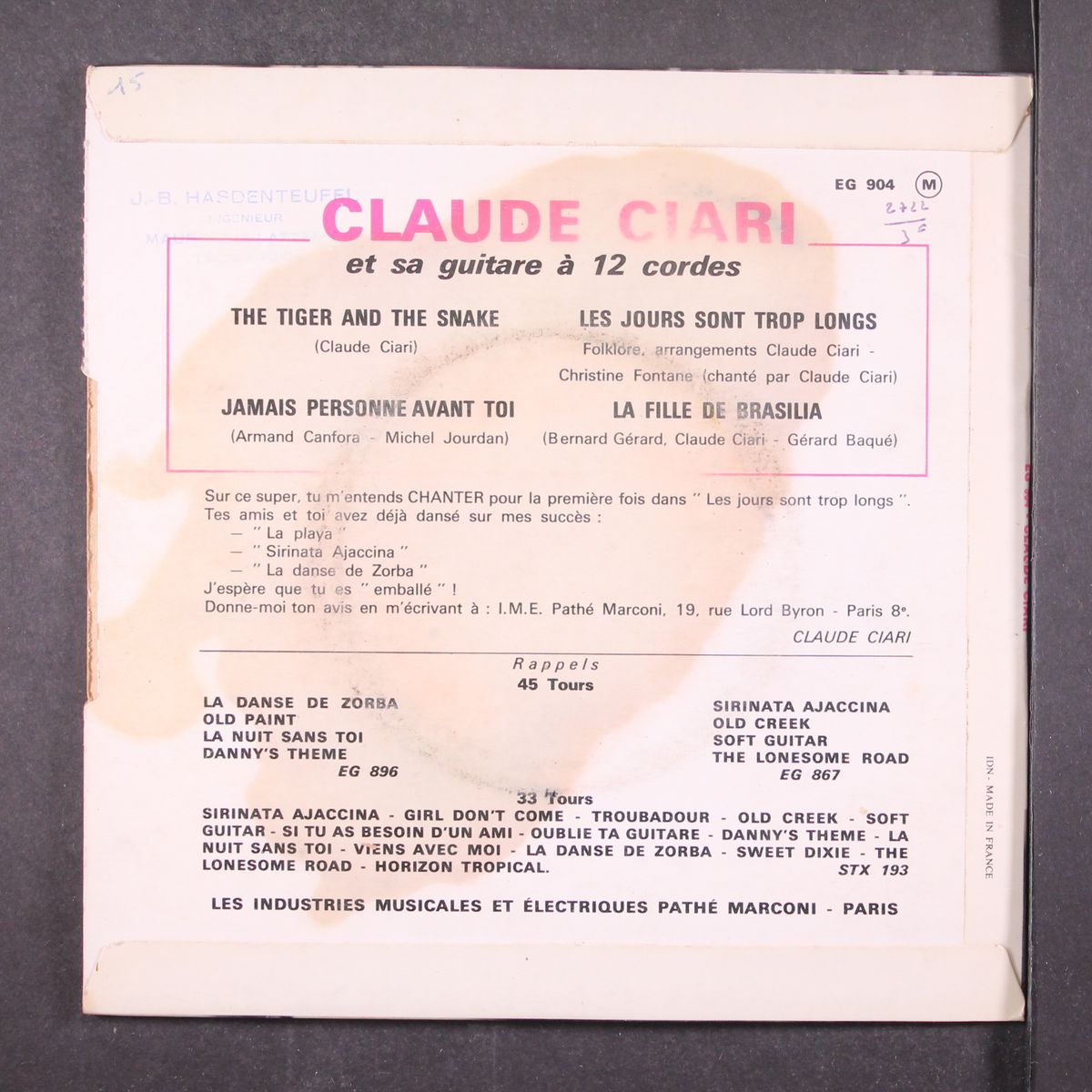 the tiger and the snake by CLAUDE CIARI