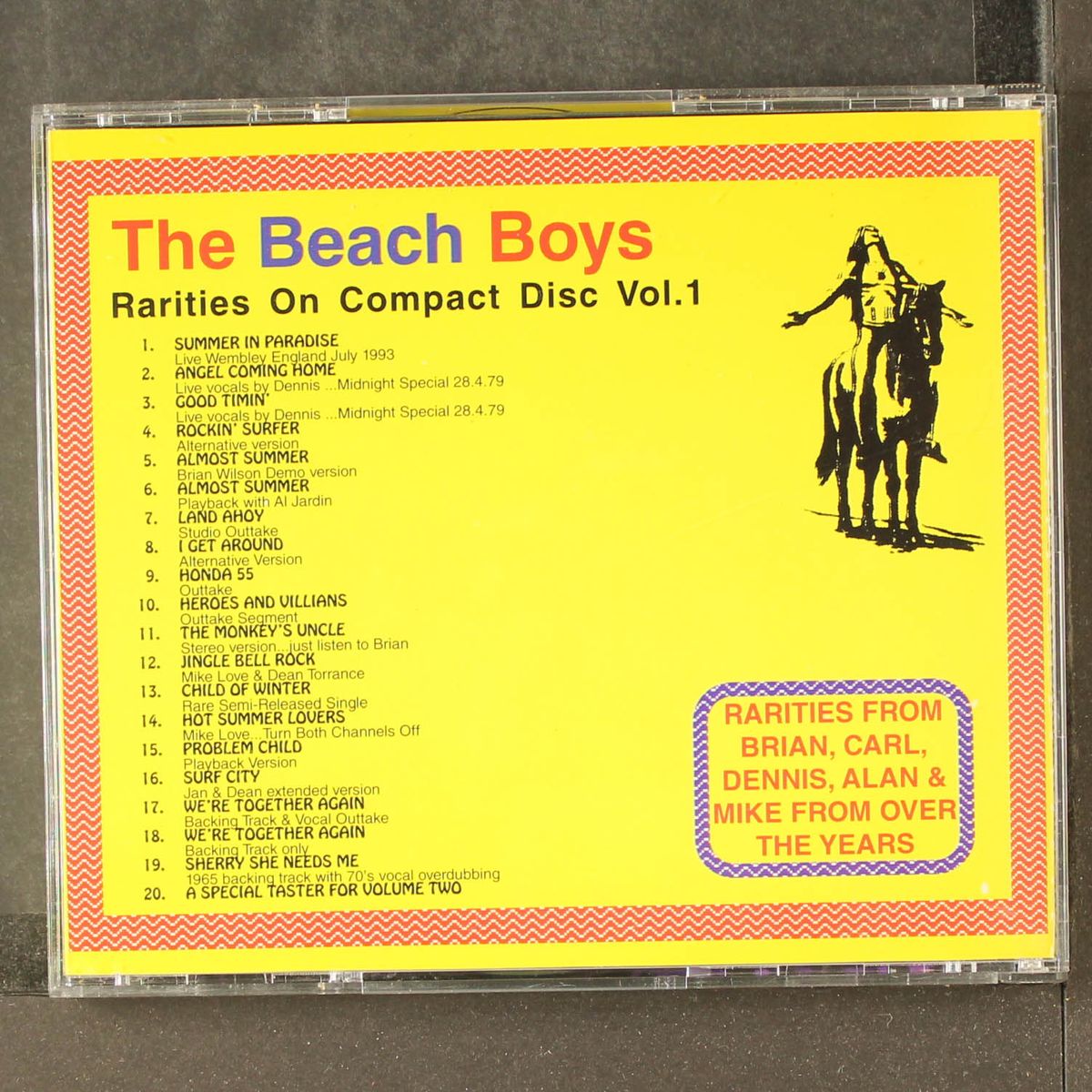 rarities on compact disc by BEACH BOYS