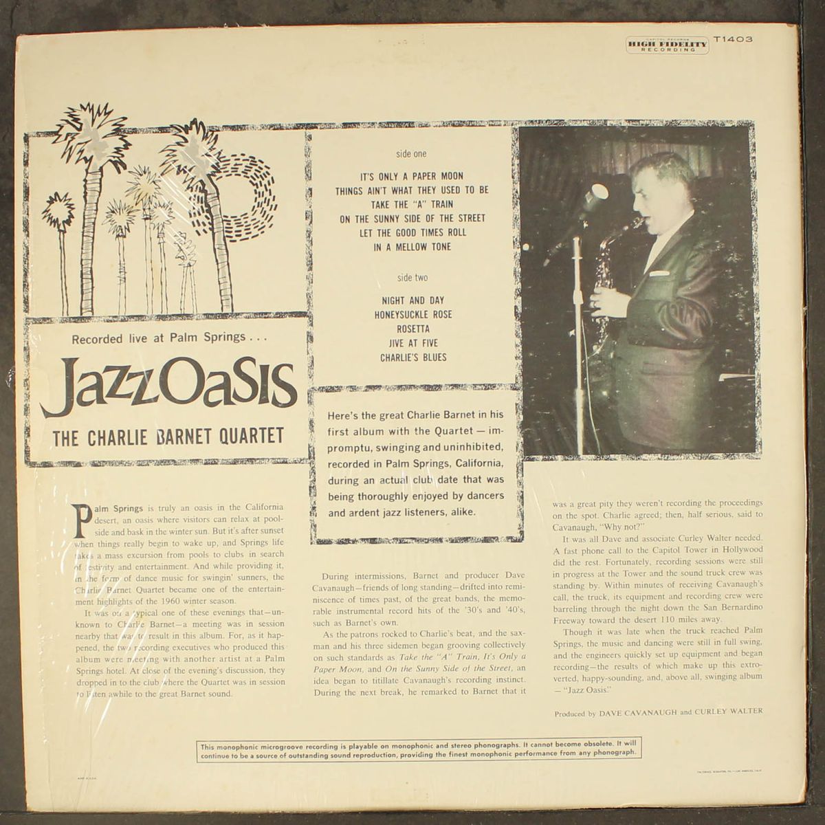jazz oasis by CHARLIE BARNET