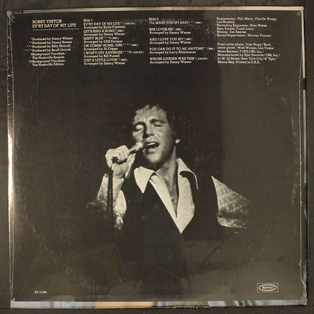 ev'ry day of my life by BOBBY VINTON