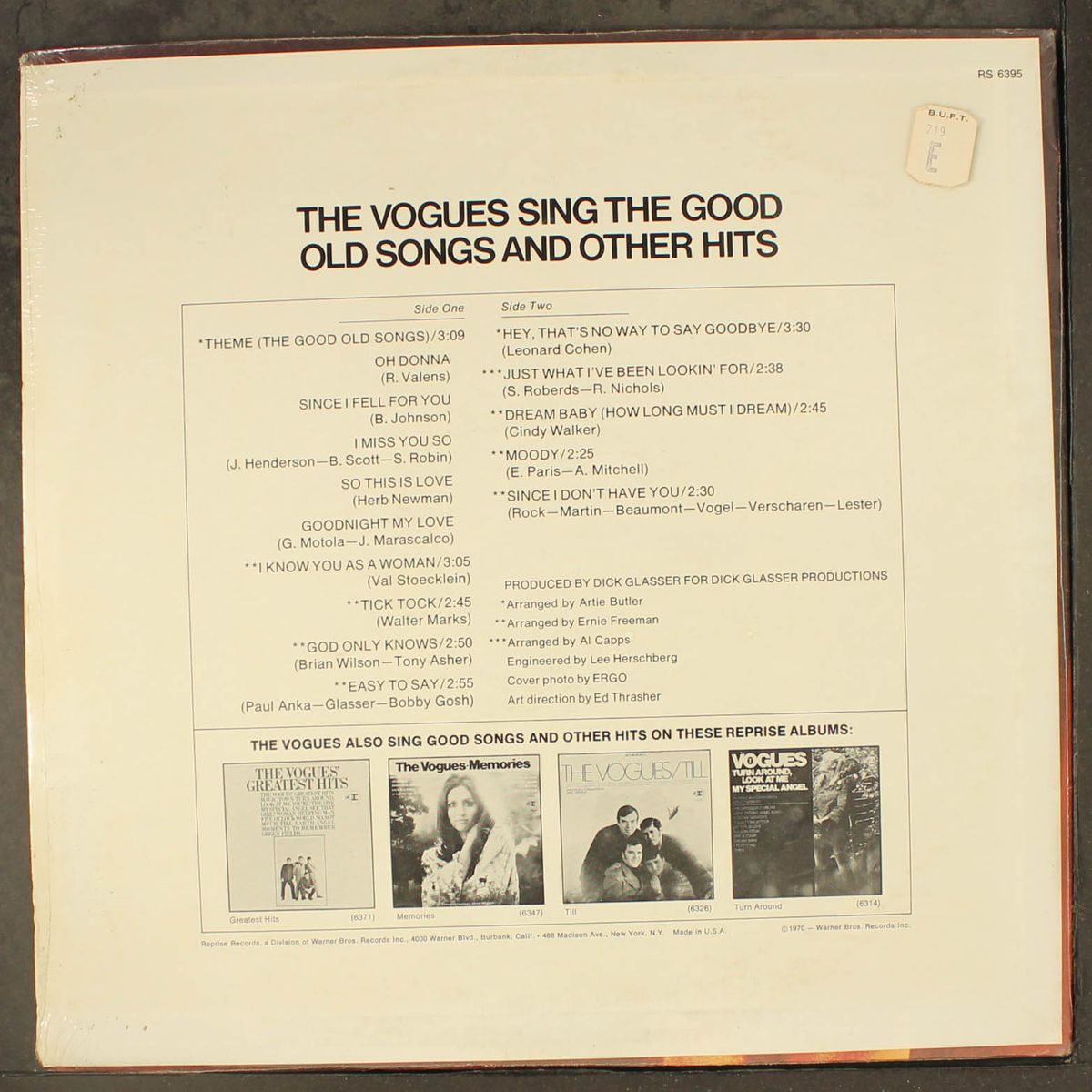 the good old songs by VOGUES