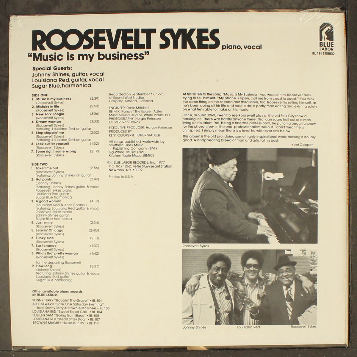 music is my business by ROOSEVELT SYKES