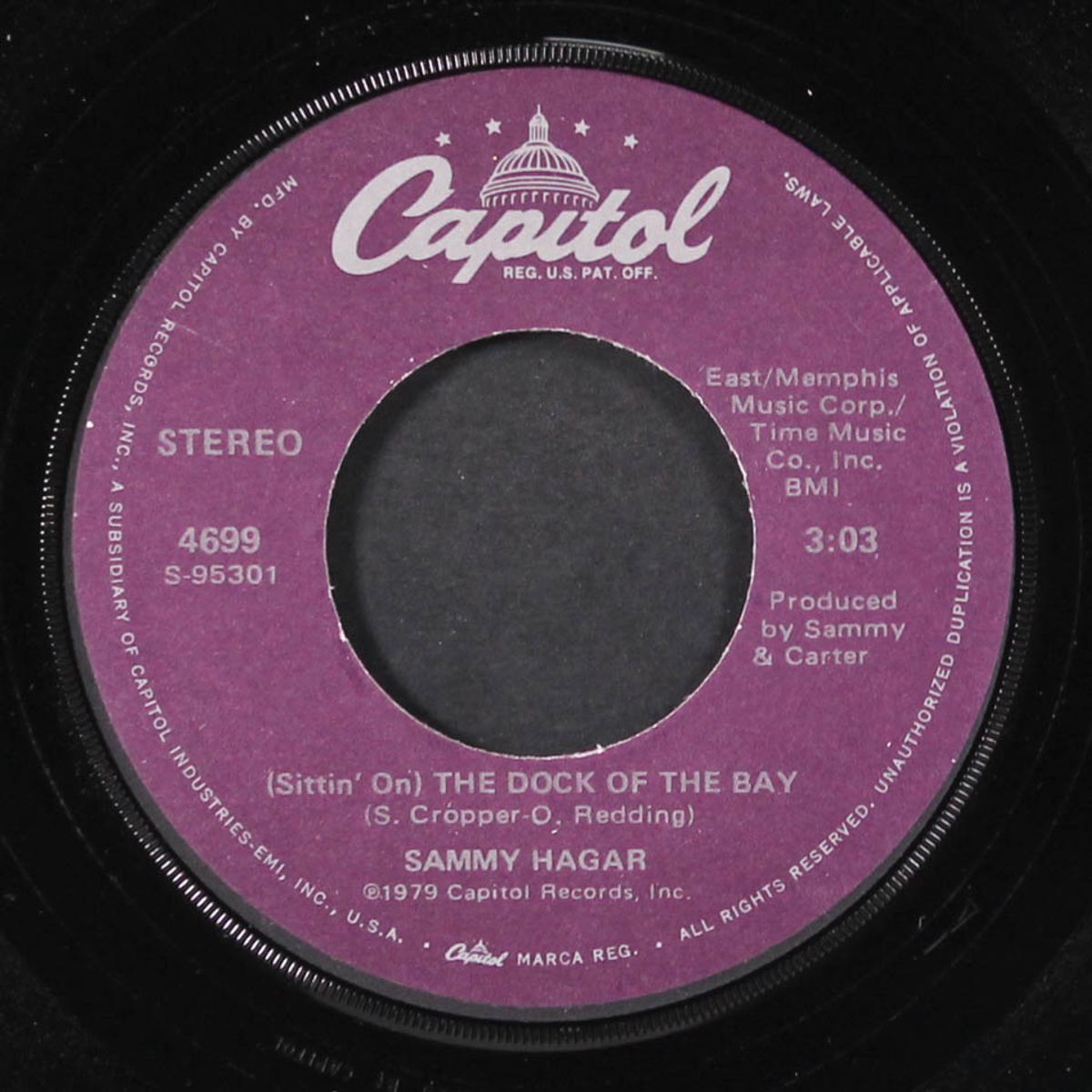 (sittin' on) the dock of the bay by SAMMY HAGAR