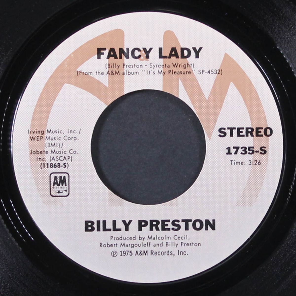 fancy lady / song of joy by BILLY PRESTON