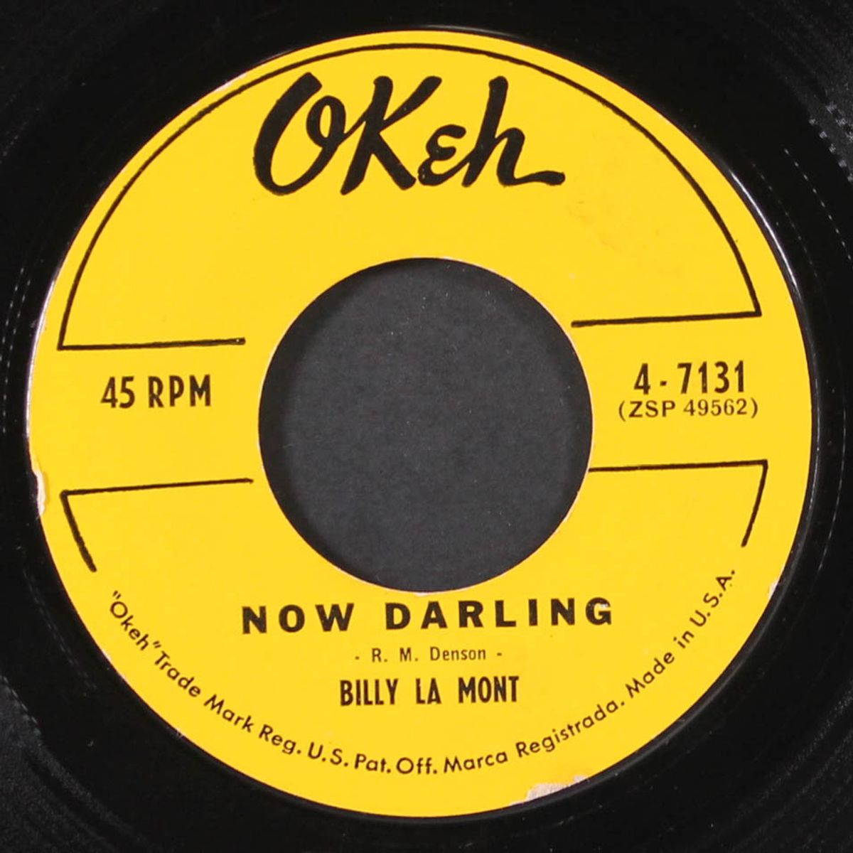 i'm gonna try / now darling by BILLY LA MONT