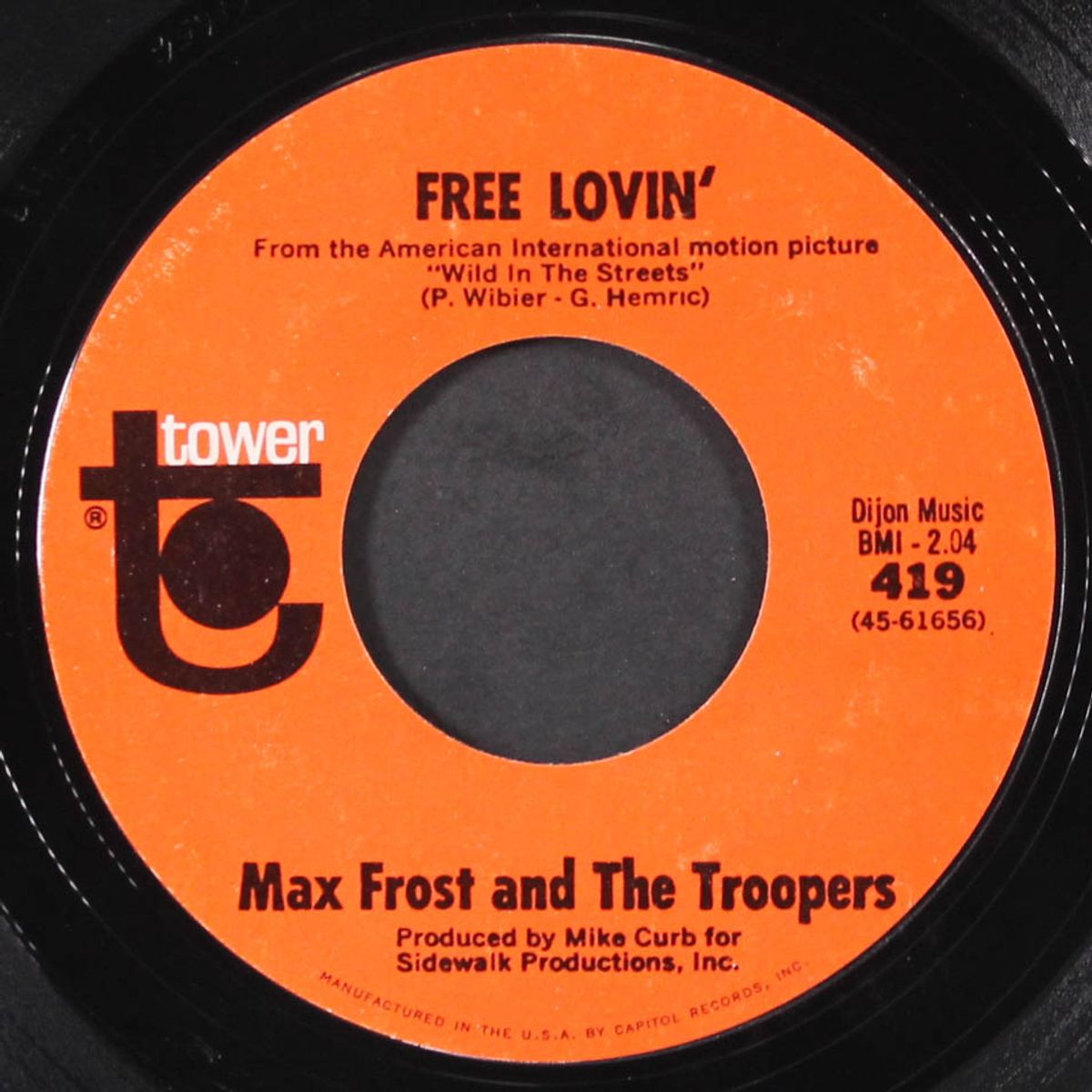 the shape of things to come / free lovin' by MAX FROST & TROOPERS