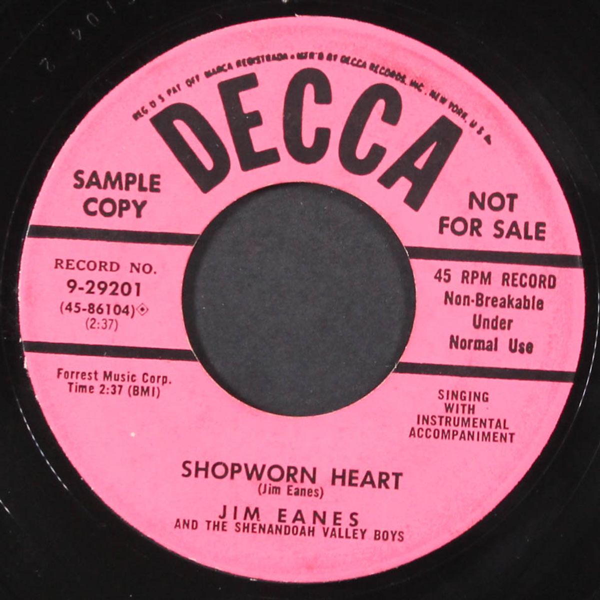 just suppose / shopworn heart by JIM EANES