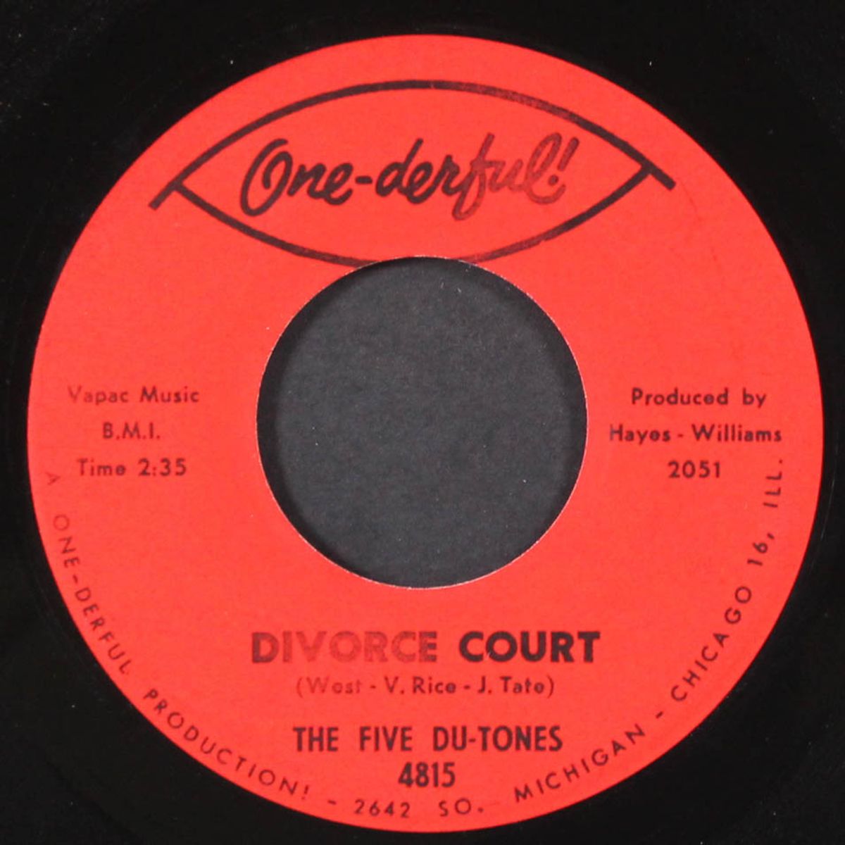 shake a tail feather / divorce court by FIVE DU-TONES