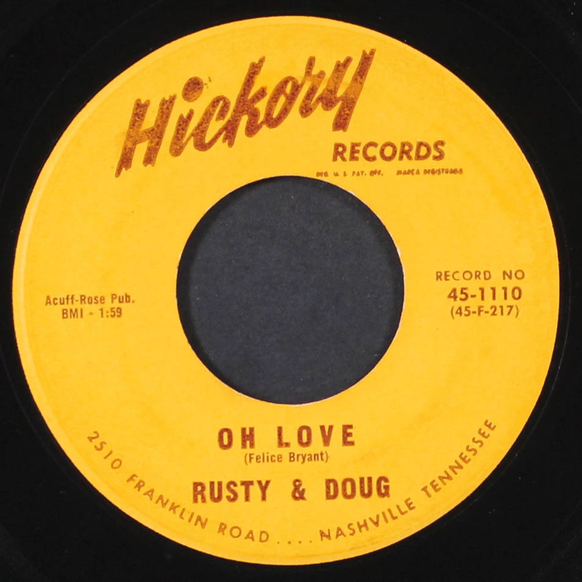 the love i want / oh love by RUSTY & DOUG