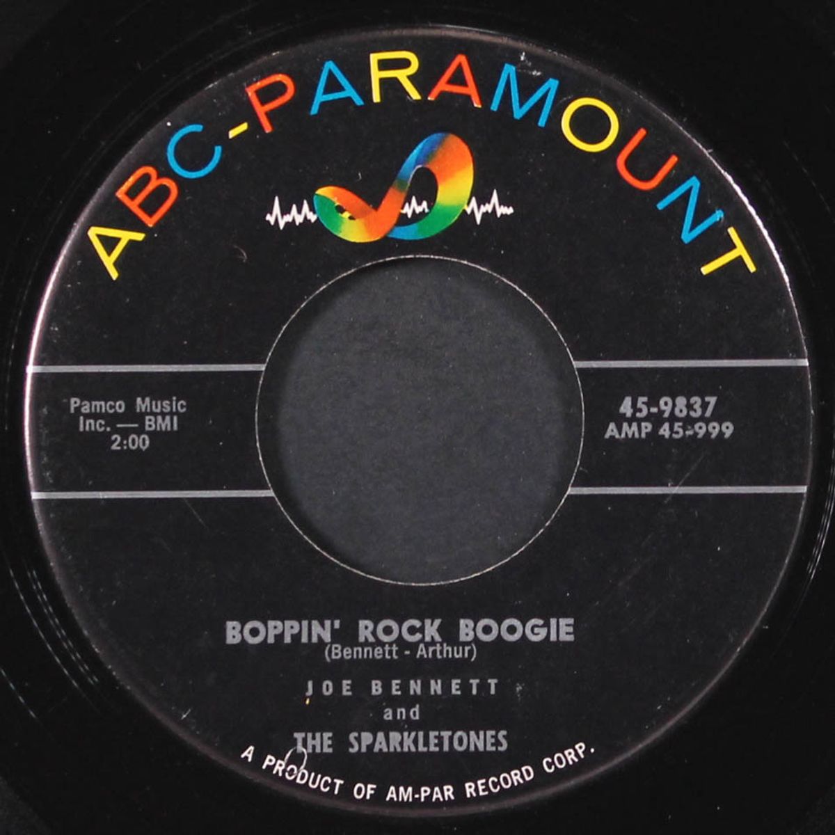 black slacks / boppin' rock boogie by JOE BENNETT & SPARKLETONES