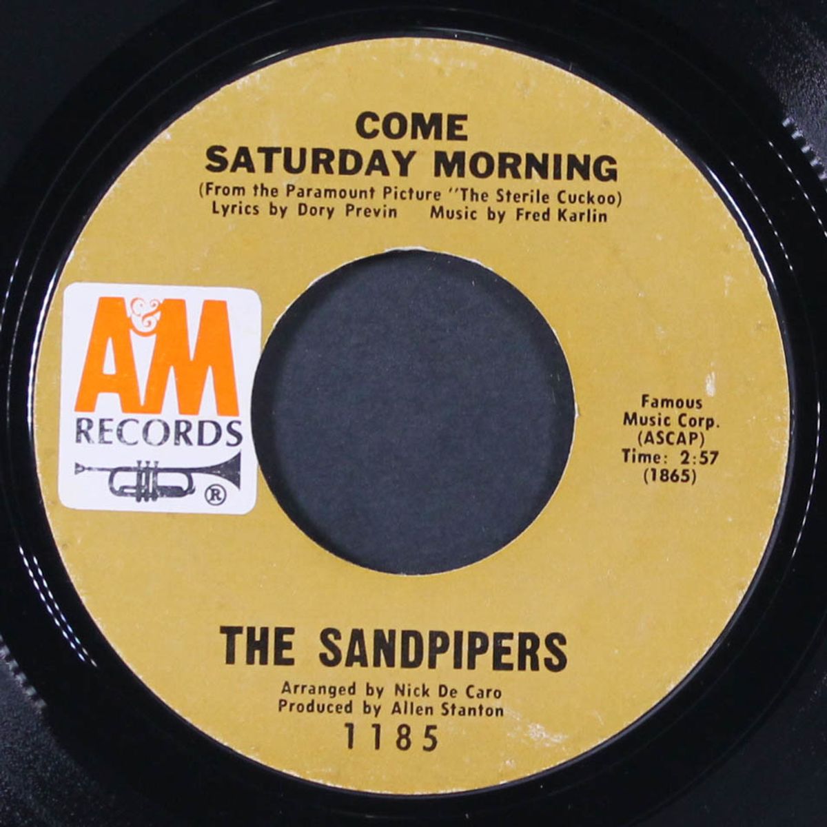 come saturday morning / to put up with you by SANDPIPERS