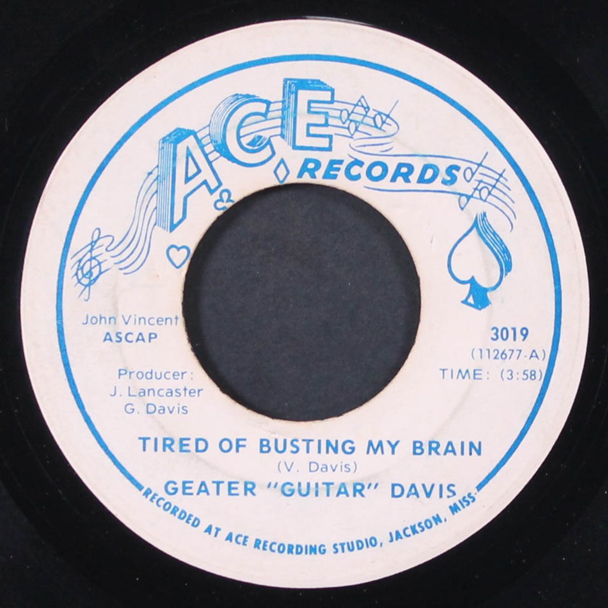 tired of busting my brain / there's got to be some changes made by GEATER DAVIS
