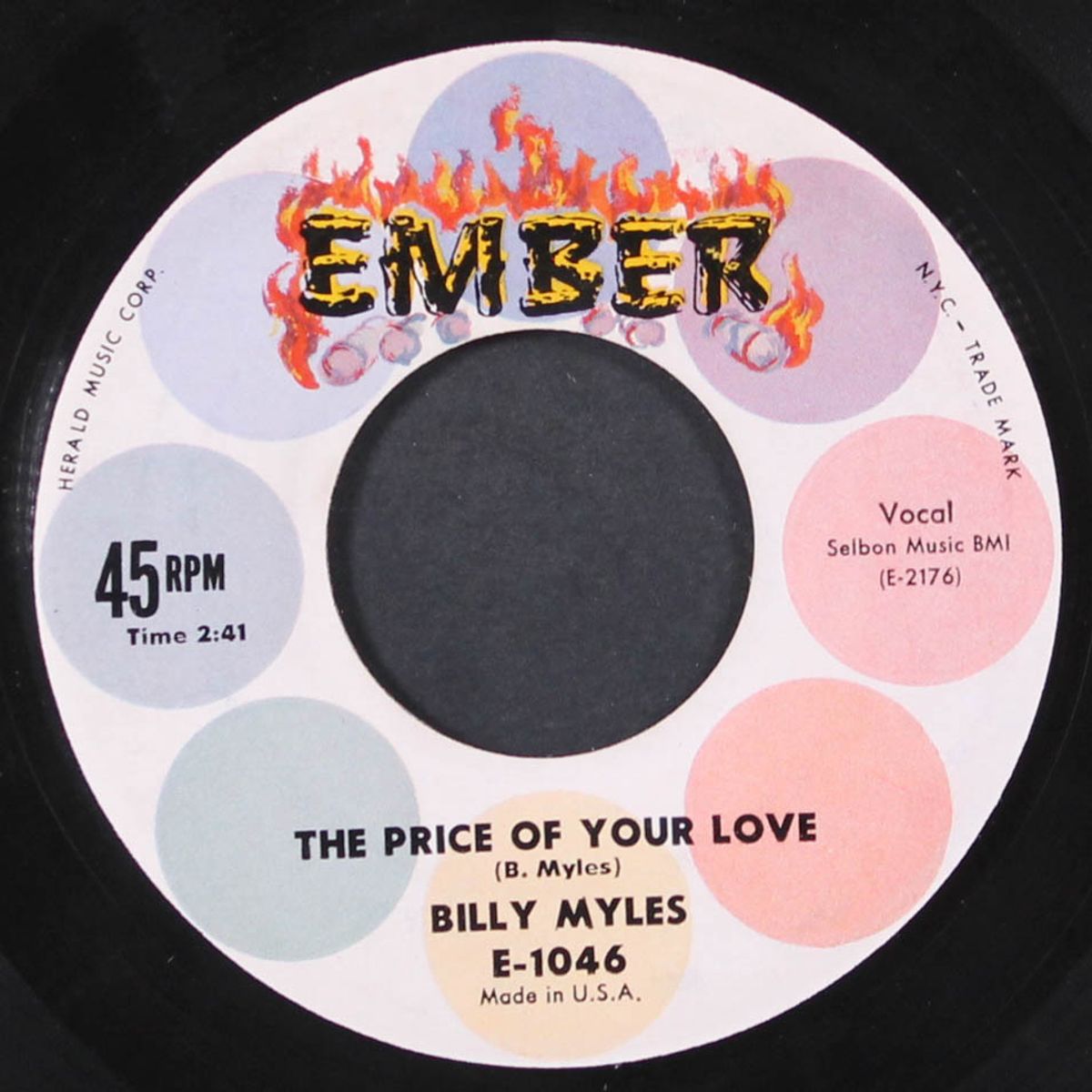 the price of your love / i'm gonna walk by BILLY MYLES