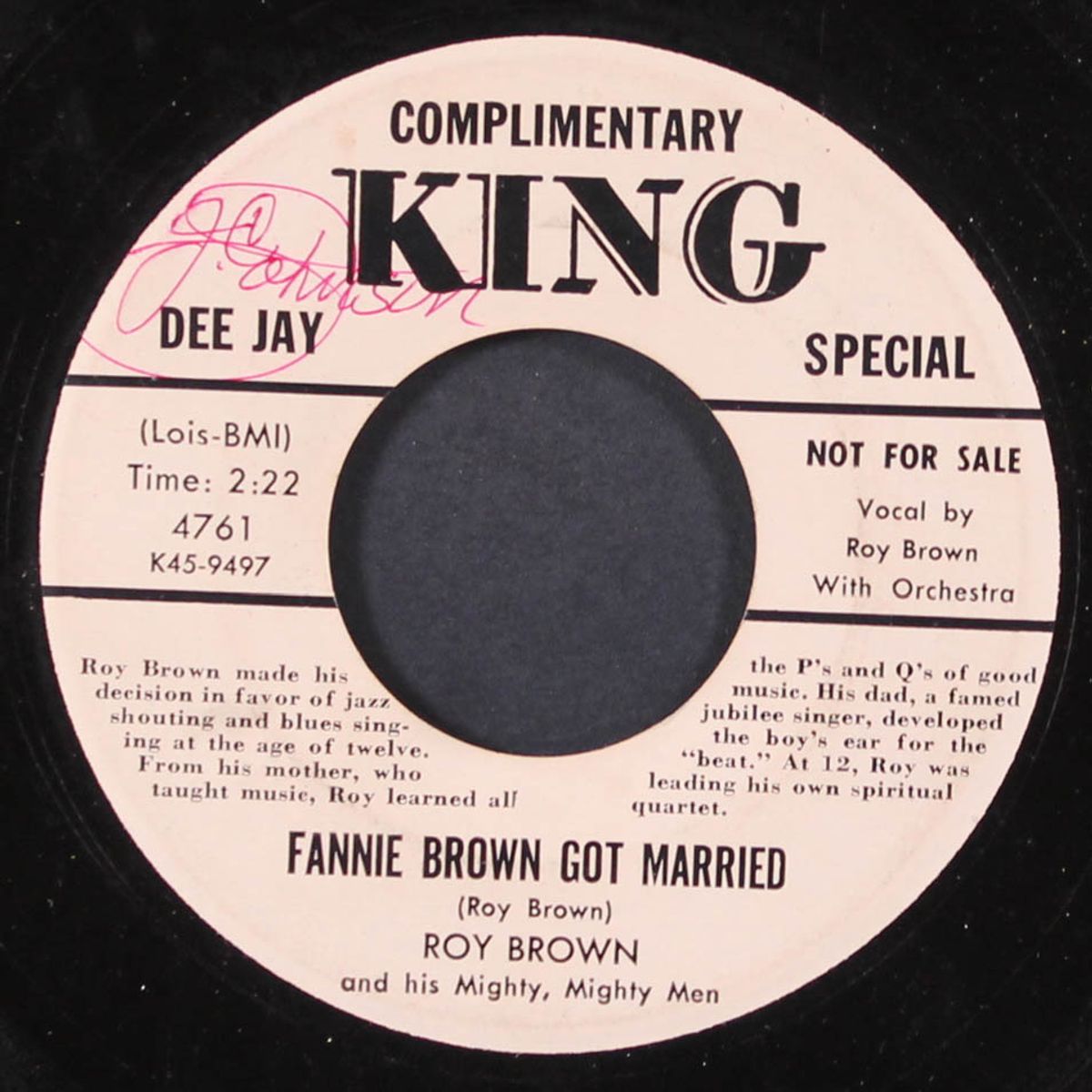 fannie brown got married / queen of diamonds by ROY BROWN