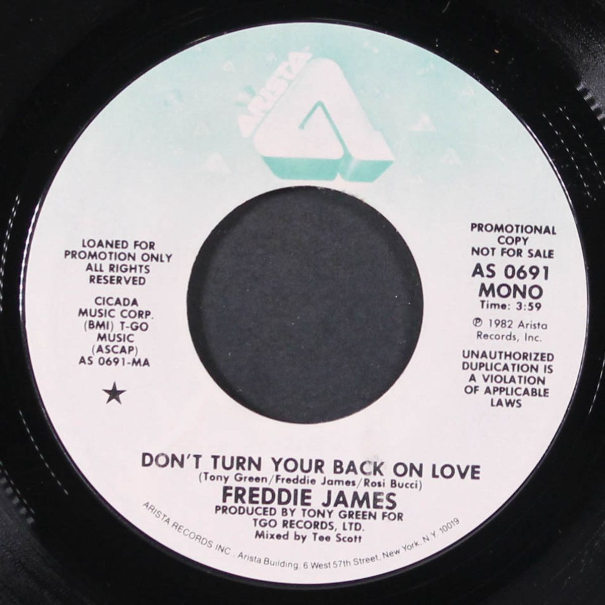 don't turn your back on love / mono by FREDDIE JAMES