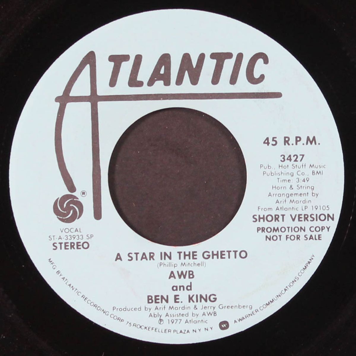 a star in the ghetto / short by AWB & BEN E. KING