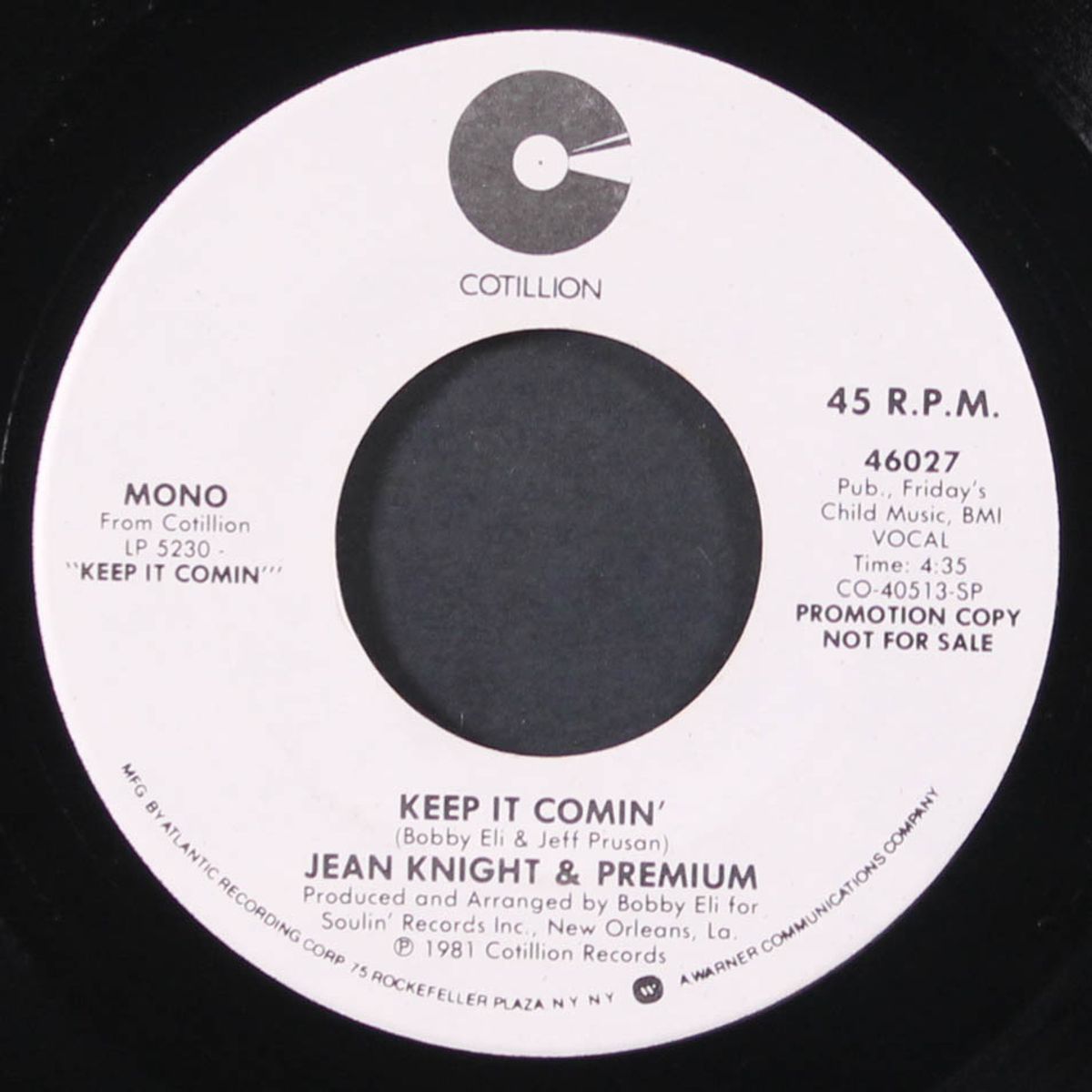 keep it comin' / mono by JEAN KNIGHT & PREMIUM