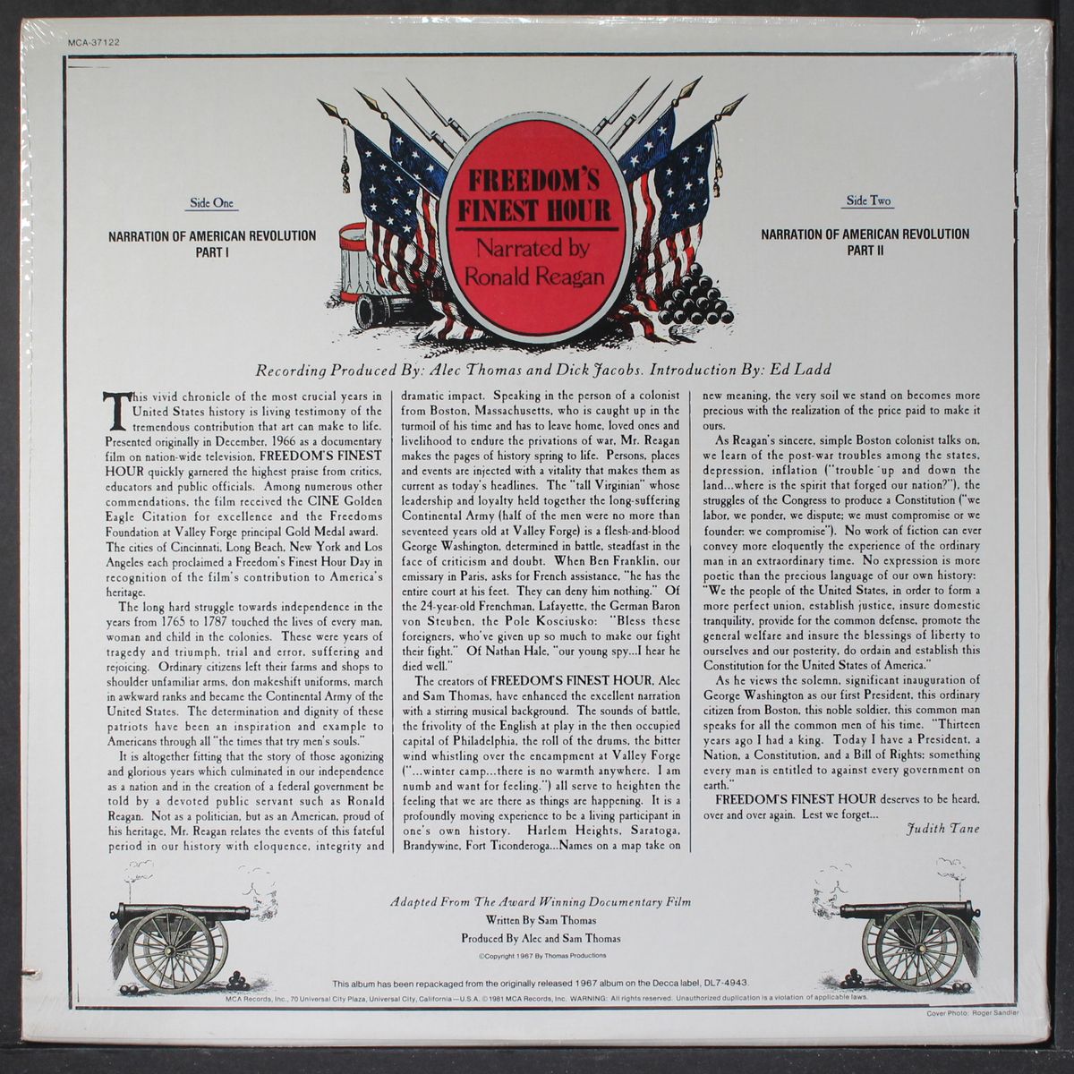 freedom's finest hour by RONALD REAGAN