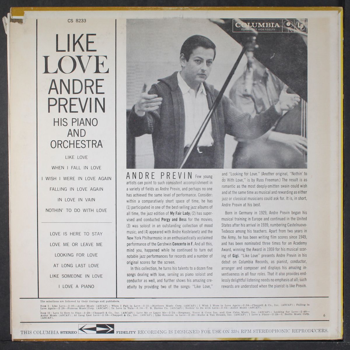 like love by ANDRE PREVIN