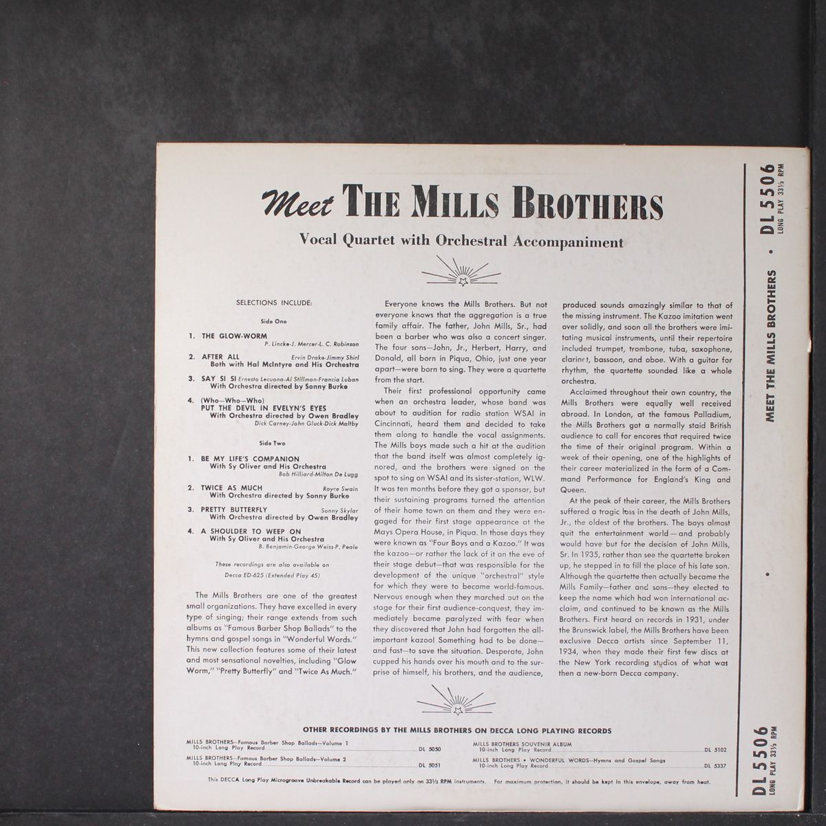meet by MILLS BROTHERS