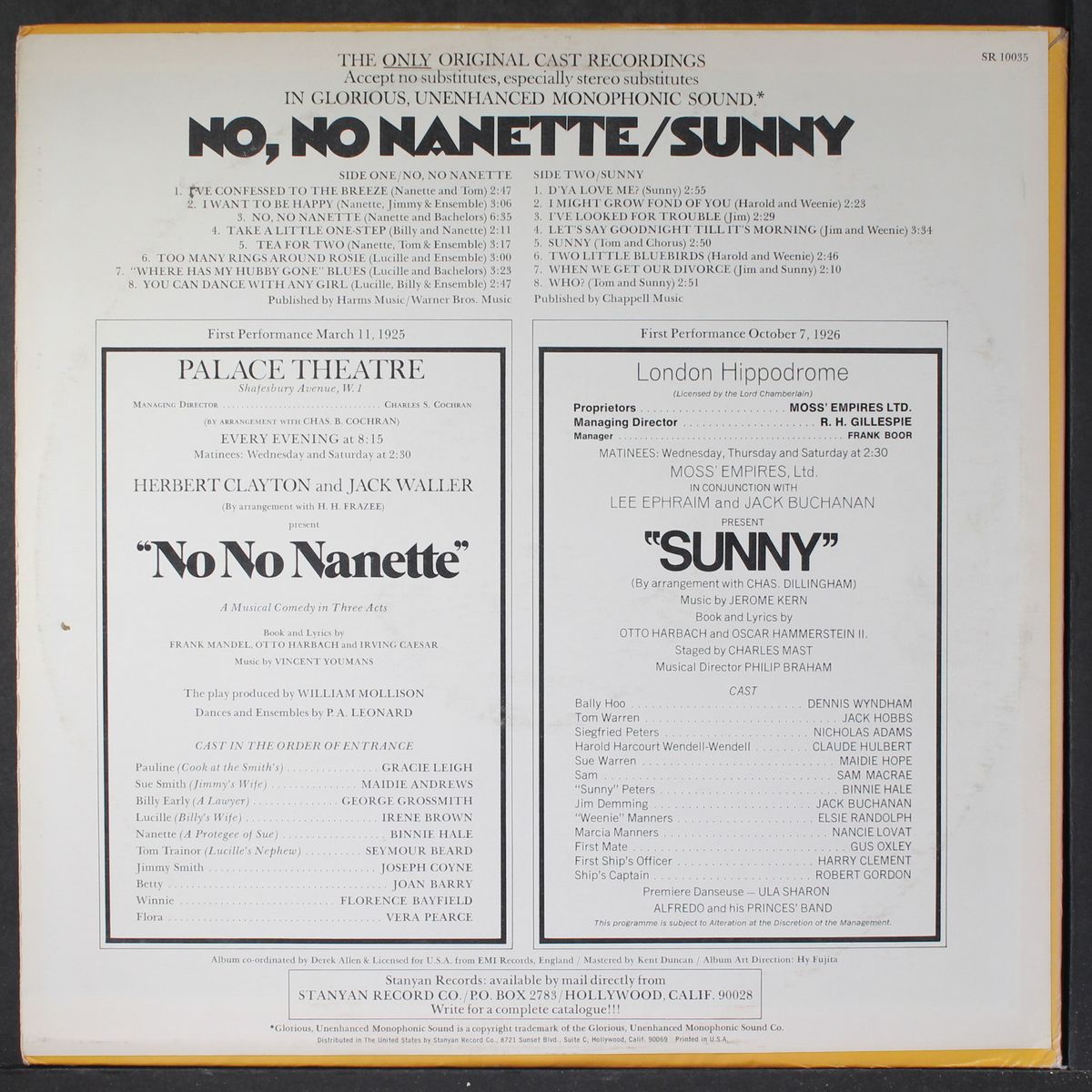 no, no nanette / sunny by SOUNDTRACK