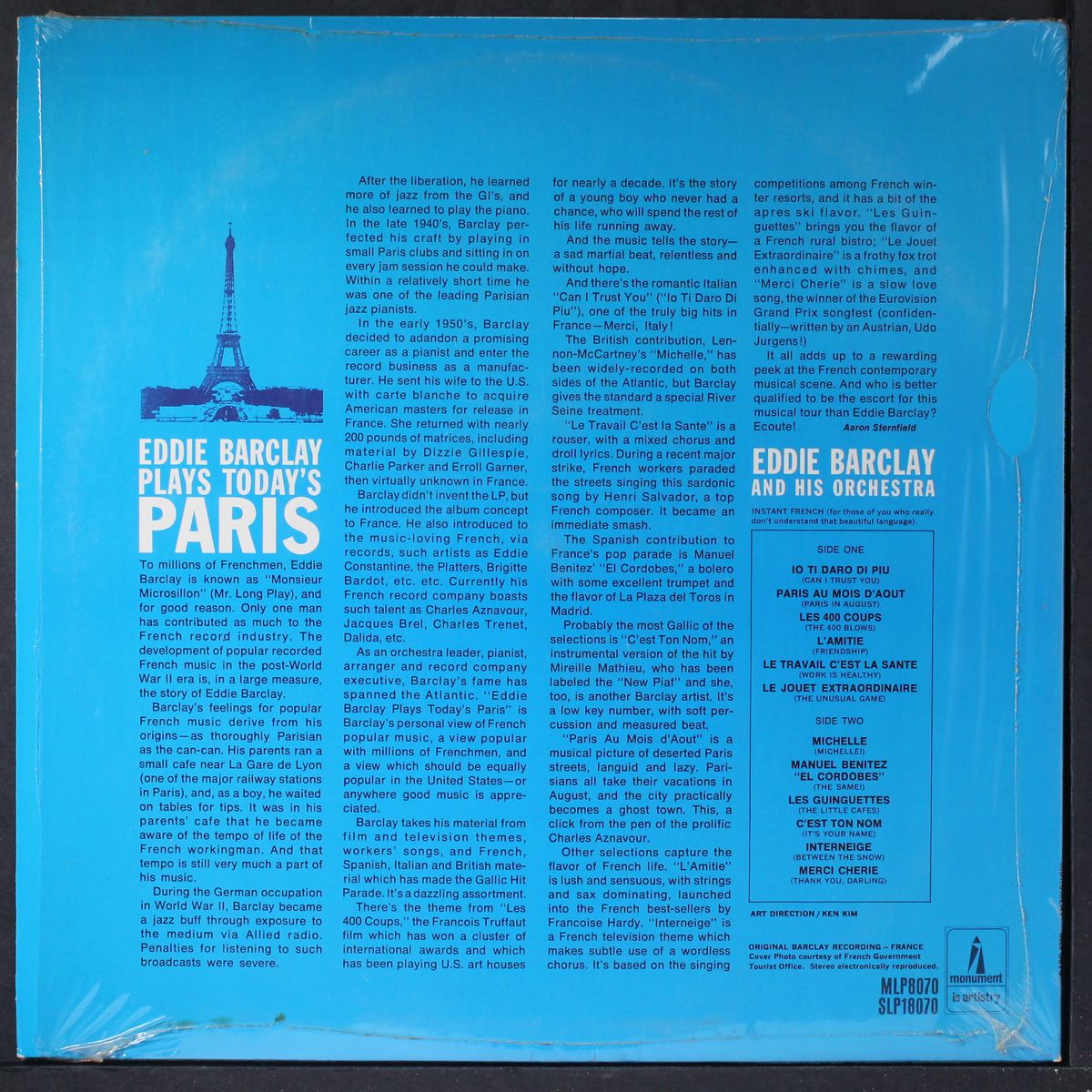 plays today's paris by EDDIE BARCLAY