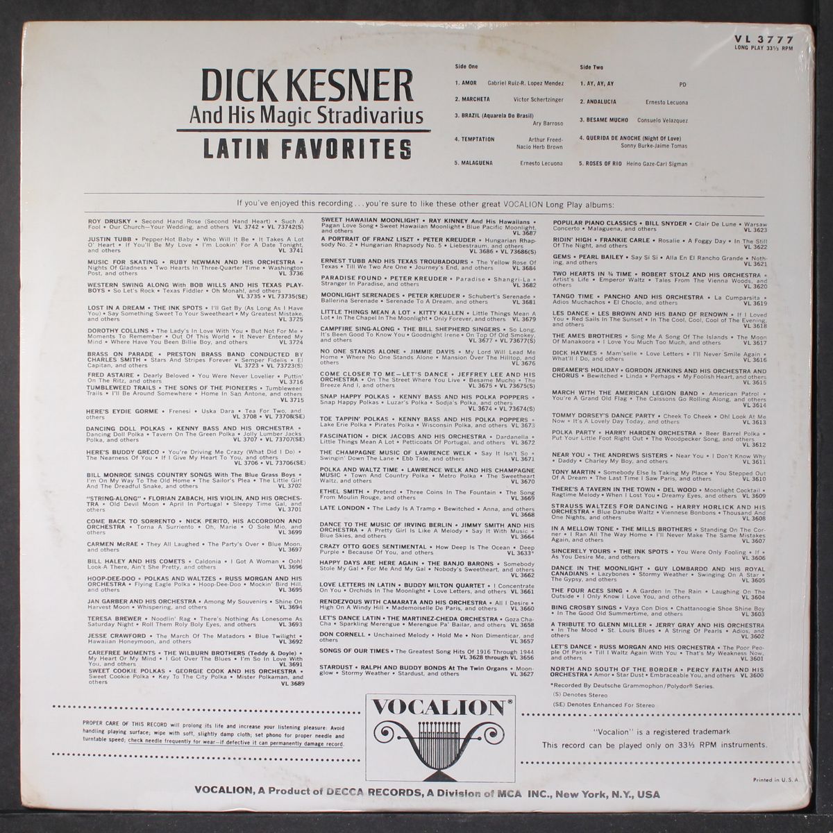 latin favorites by DICK KESNER