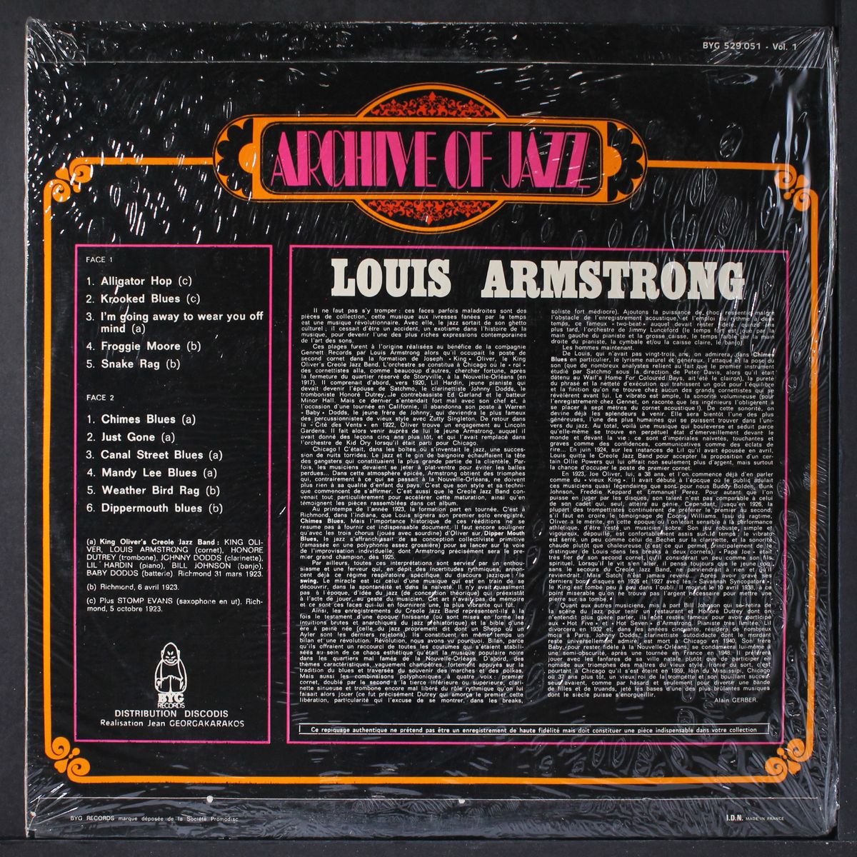 archive of jazz, vol. 1 by LOUIS ARMSTRONG