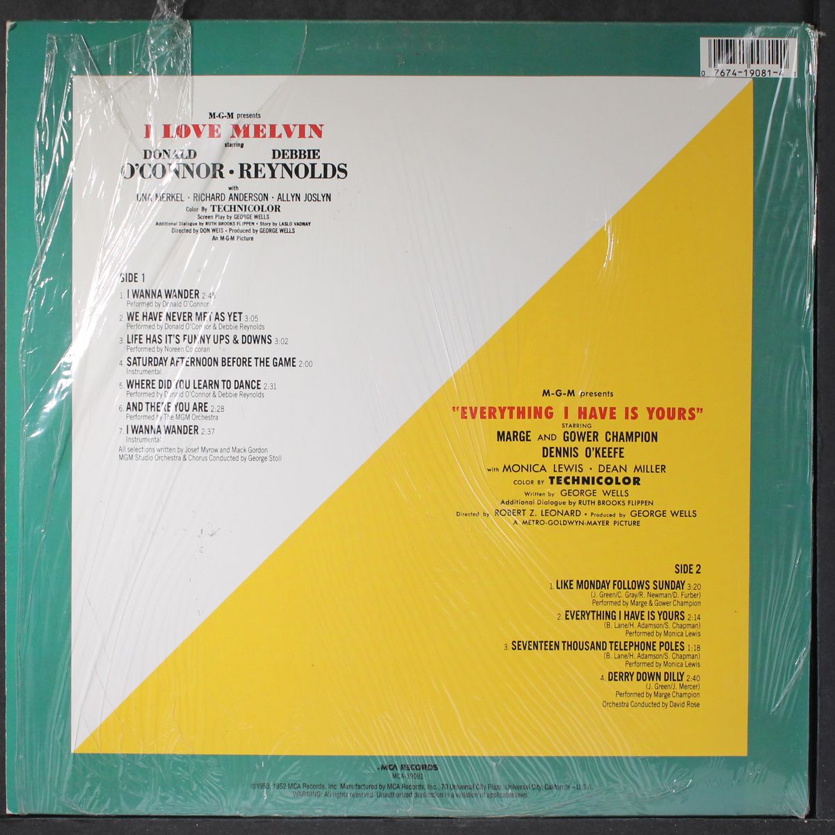 everything i have is yours / i love melvin by SOUNDTRACK