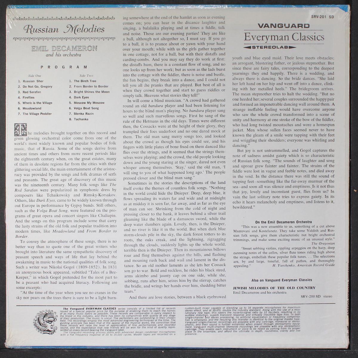russian melodies by EMIL DECAMERON