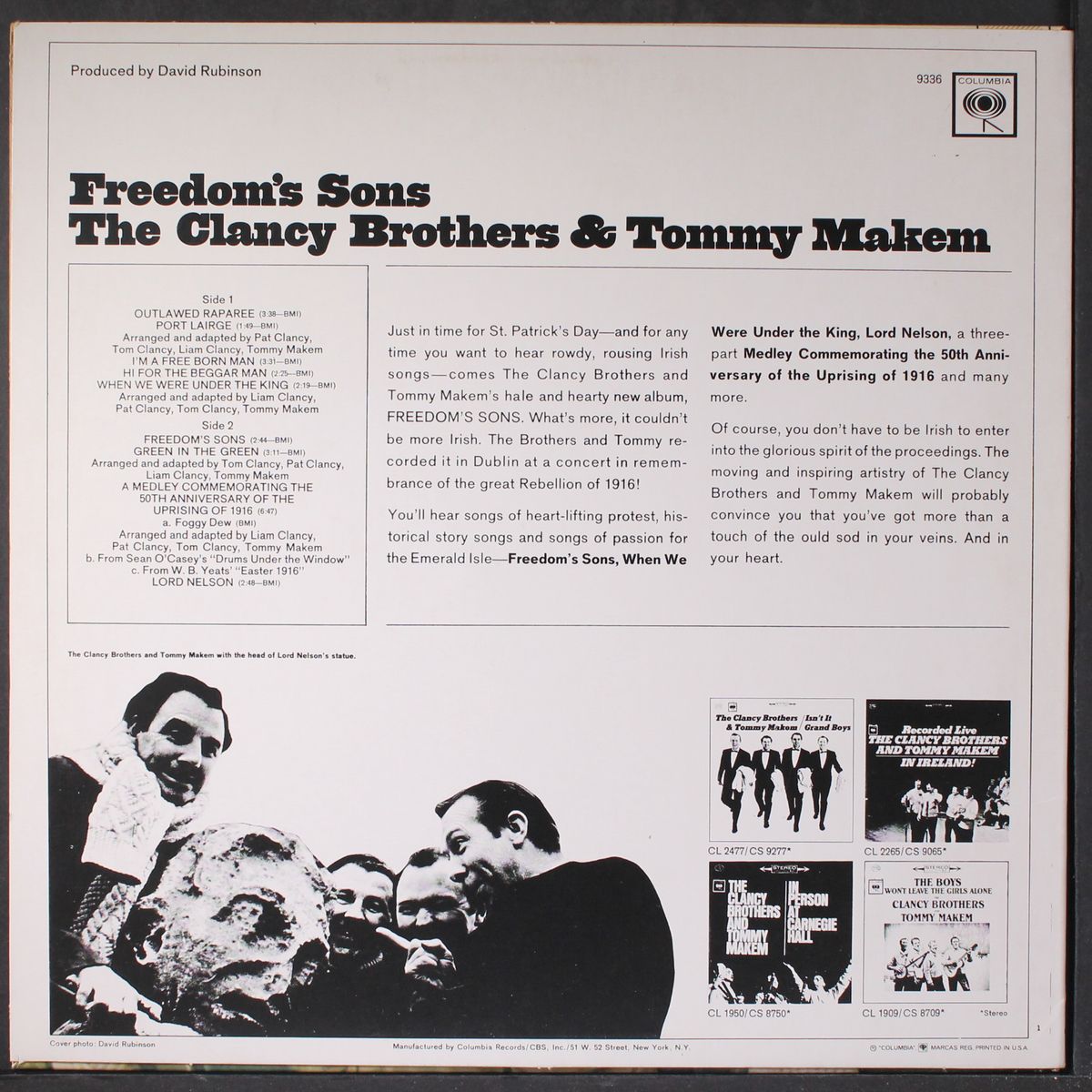 freedom's sons by CLANCY BROTHERS & TOMMY MAKEM