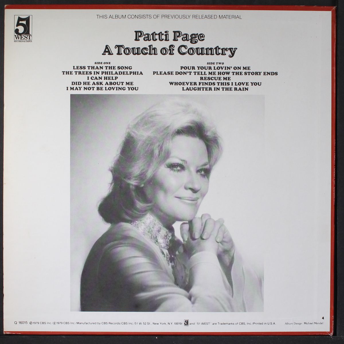 a touch of country by PATTI PAGE