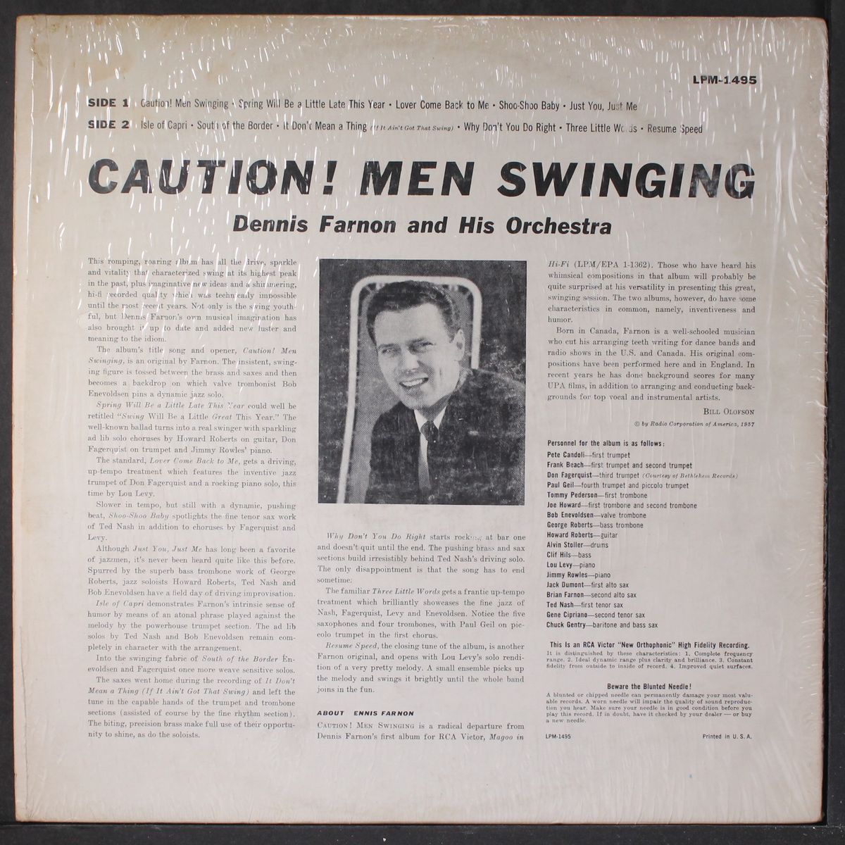 caution! men swinging by DENNIS FARNON